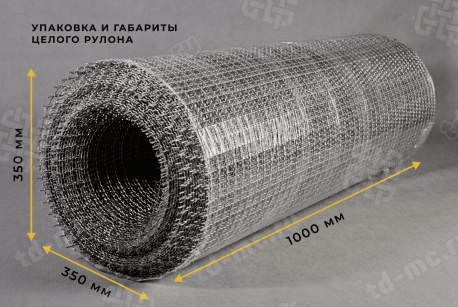Сетка нержавеющая 20x2 из рифленой проволоки - фото 3