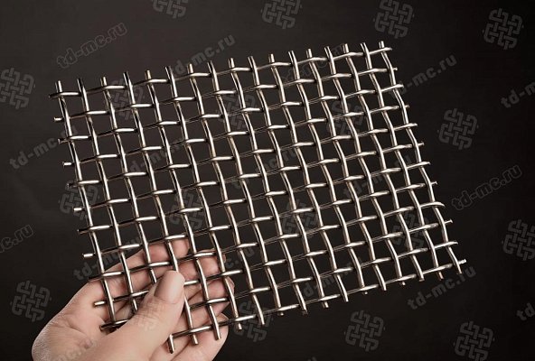 Сетка из нержавеющей стали 10x3 из рифленой проволоки – производство в «ТДС»