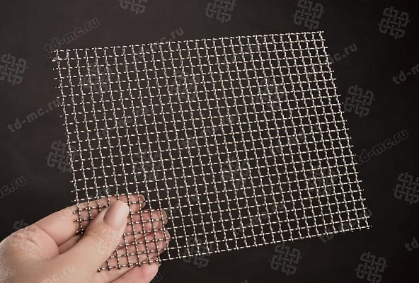 Сетка рифленая нержавеющая 5x1,2 – производство в «ТДС»