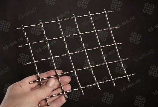 Сетка нержавеющая 30x3 из рифленой проволоки