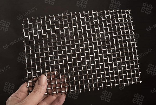 Сетка из нержавеющей стали 6x2 из рифленой проволоки – производство в «ТДС»
