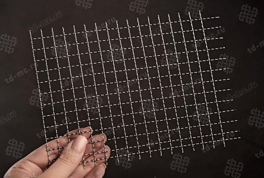 Сетка нержавеющая 10x1 из рифленой проволоки