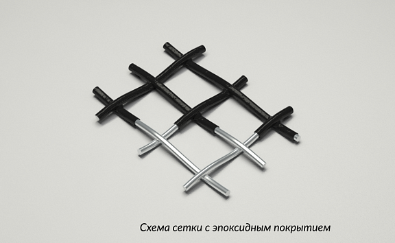 Сетка 12х10 эпоксидопокрытая НУ