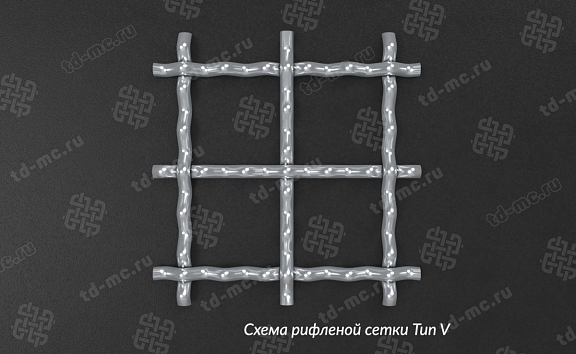 Сетка нержавеющая 10x1 из рифленой проволоки