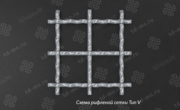 Сетка 20x2 рифленая без покрытия – производство в «ТДС»