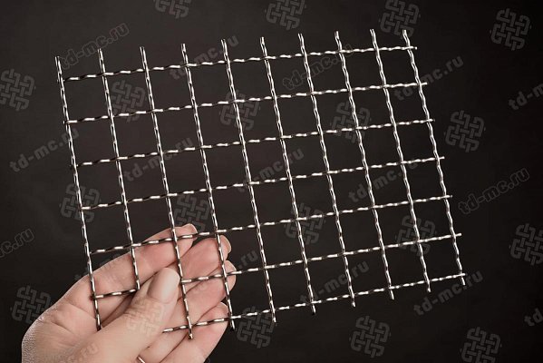 Сетка из нержавеющей стали 20x2 из рифленой проволоки – производство в «ТДС»