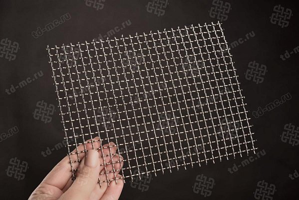 Сетка из нержавеющей стали 7x1,2 из рифленой проволоки – производство в «ТДС»